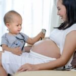 How Long Is a Pregnancy Graphic showing stages of development from conception to birth, answering the question: How long is a pregnancy