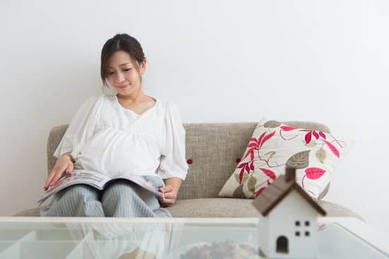 Expectant mother with visible baby bump