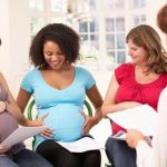 Little Mermaid Pregnancy Announcement Ariel with a baby bump holding a seashell ultrasound photo